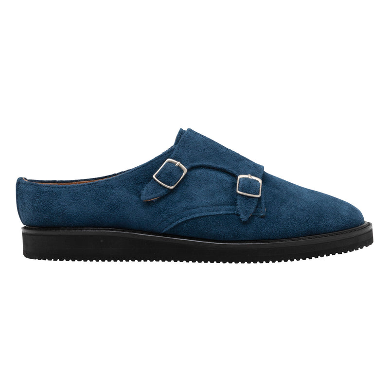 DOUBLE MONK STRAP SHOES - BLUE – STOCK NO: